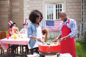 Two family on Independence Day