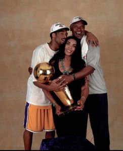 on X: Kobe Bryant with his sisters Shaya & Sharia by Walter