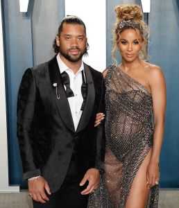 Russell Wilson and Ciara 2020 Vanity Fair Oscar Party