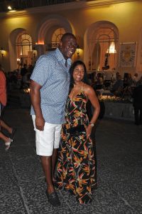 Magic Johnson and wife