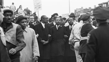 Martin Luther King Leading Protest March