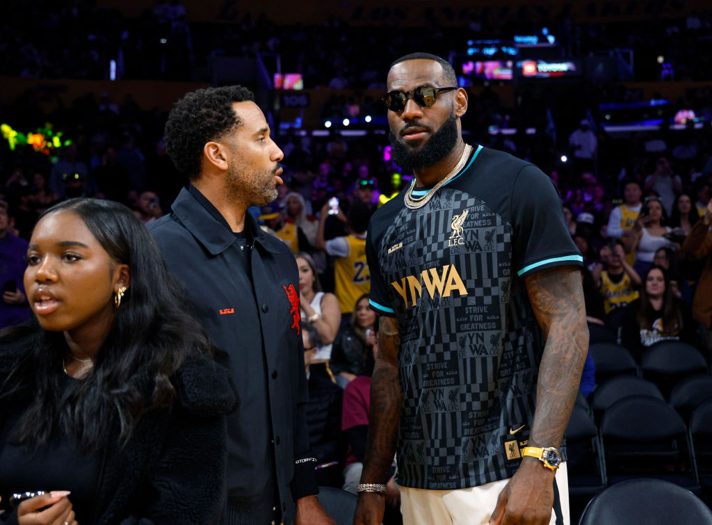 Celebrities At The Los Angeles Lakers Game